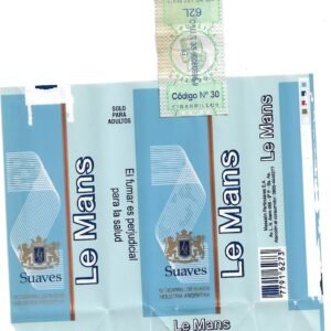 MARQUILLA LE MANS 10 CIGARRILLOS INDUSTRIA ARGENTINA SOFT