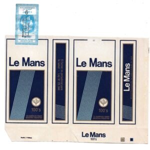 MARQUILLA LE MANS 20 CIGARRILLOS INDUSTRIA ARGENTINA SOFT