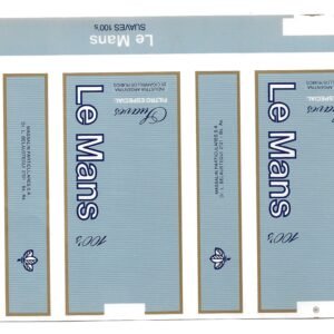 MARQUILLA LE MANS 20 CIGARRILLOS INDUSTRIA ARGENTINA SOFT