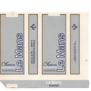 MARQUILLA LE MANS 10 CIGARRILLOS INDUSTRIA ARGENTINA SOFT