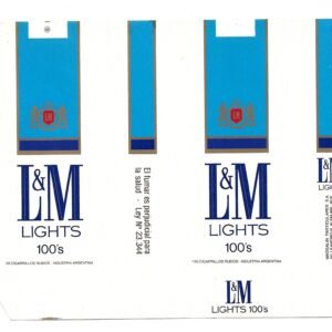 MARQUILLA L&M 20 CIGARRILLOS INDUSTRIA ARGENTINA SOFT