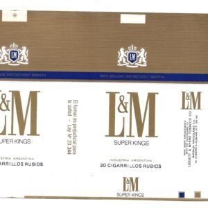 MARQUILLA L&M 20 CIGARRILLOS INDUSTRIA ARGENTINA SOFT