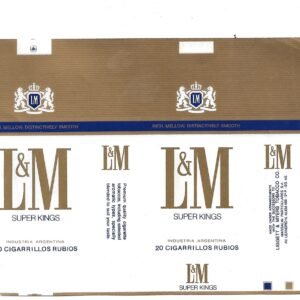 MARQUILLA L&M 20 CIGARRILLOS INDUSTRIA ARGENTINA SOFT