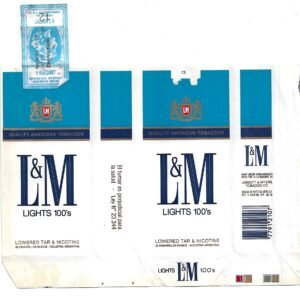 MARQUILLA L&M 20 CIGARRILLOS INDUSTRIA ARGENTINA SOFT