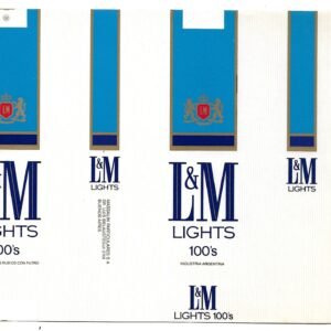 MARQUILLA L&M 20 CIGARRILLOS INDUSTRIA ARGENTINA SOFT