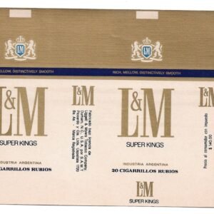 MARQUILLA L&M 20 CIGARRILLOS INDUSTRIA ARGENTINA SOFT