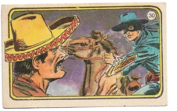 FIGURITA EL ZORRO 1977 N°30