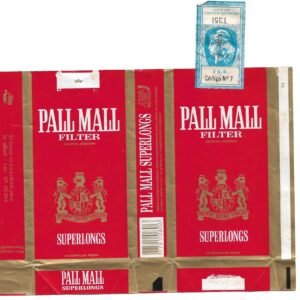 MARQUILLA PALL MALL 20 CIGARRILLOS INDUSTRIA ARGENTINA SOFT
