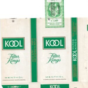 MARQUILLA KOOL 10 CIGARRILLOS INDUSTRIA ARGENTINA SOFT