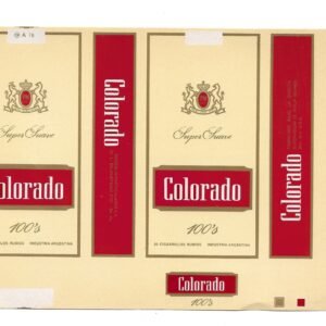 MARQUILLA COLORADO 20 CIGARRILLOS INDUSTRIA ARGENTINA SOFT