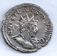 ROMA ANTONIANO 258 DC PLATA R 18 VELLON GALIANO