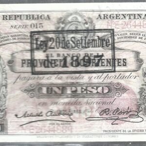 ARGENTINA BANCO GARANTIDO CORRIENTES COL 101e
