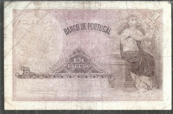 PORTUGAL 1 ESCUDO 1920 VF- - Imagen 2