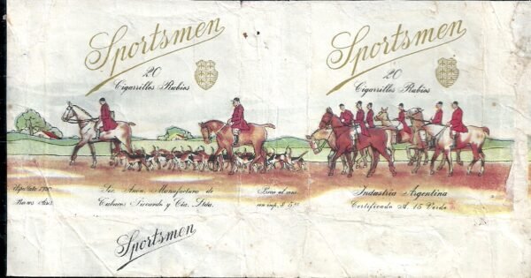 MARQUILLA SPORTSMEN 20 CIGARRILLOS INDUSTRIA ARGENTINA SOFT