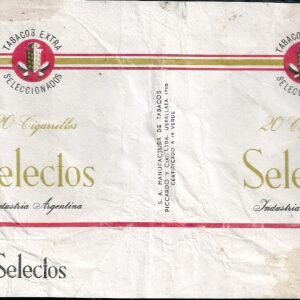 MARQUILLA SELECTOS 20 CIGARRILLOS INDUSTRIA ARGENTINA SOFT