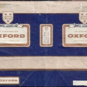 MARQUILLA OXFORD 20 CIGARRILLOS INDUSTRIA ARGENTINA SOFT