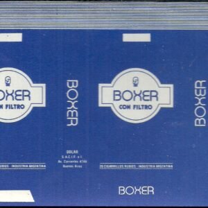 MARQUILLA BOXER 20 CIGARRILLOS INDUSTRIA ARGENTINA SOFT