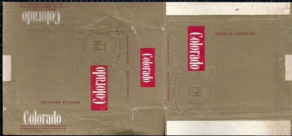 MARQUILLA COLORADO 20 CIGARRILLOS INDUSTRIA ARGENTINA SOFT