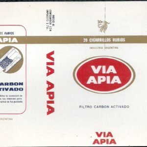 MARQUILLA VIA APIA 20 CIGARRILLOS INDUSTRIA ARGENTINA SOFT