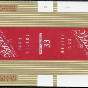 MARQUILLA PARTICULARES 33 20 CIGARRILLOS INDUSTRIA ARGENTINA SOFT