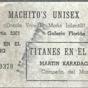 ENTRADA PARA TITANES EN EL RING MACHITOS UNISEX