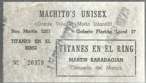 ENTRADA PARA TITANES EN EL RING MACHITOS UNISEX