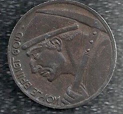 ALEMANIA DUREN 1/2 MARK FICHA MONETARIA 1919