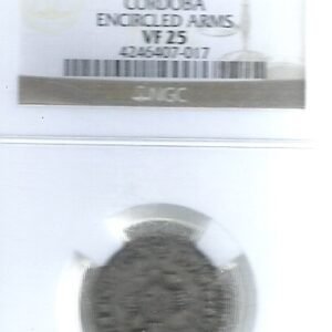 ARGENTINA CORDOBA 1 REAL 1840 VF 25 CERTIFICADA