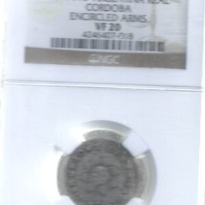 ARGENTINA CORDOBA 1 REAL 1841 VF 20 CERTIFICADA