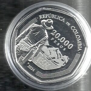 COLOMBIA 20000 PESOS 2024 CARRIEL ANTIOQUEÑO PROOF