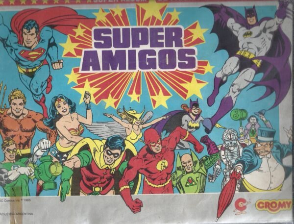 ALBUM FIGURITAS SUPER AMIGOS COMPLETO CROMY 1985