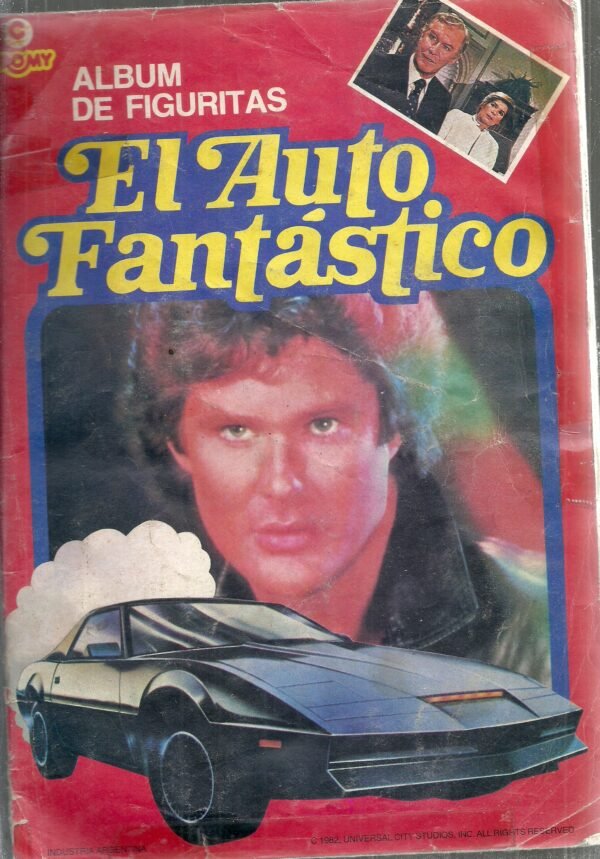 ALBUM FIGURITAS EL AUTO FANTASTICO COMPLETO CROMY 1982