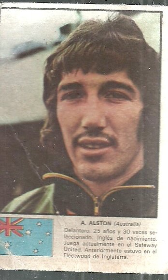 FIGURITA MUNDIAL 1974 ALSTON AUSTRALIA