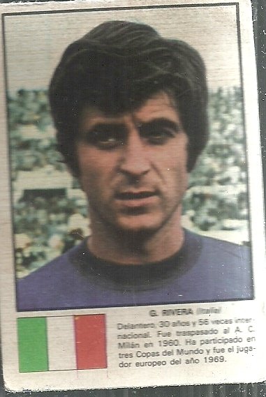 FIGURITA MUNDIAL 1974 RIVERA ITALIA