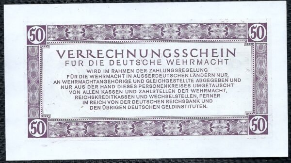 ALEMANIA 50 REICHSMARK 1944 OCUPACION WWIII - Imagen 2