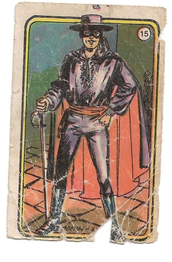 FIGURITA EL ZORRO 1977 N°15