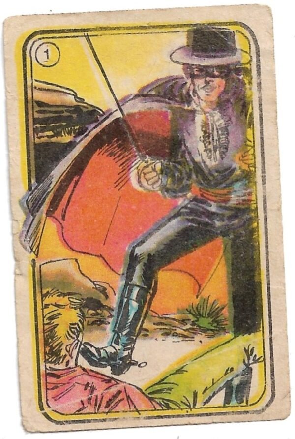 FIGURITA EL ZORRO 1977 N°1