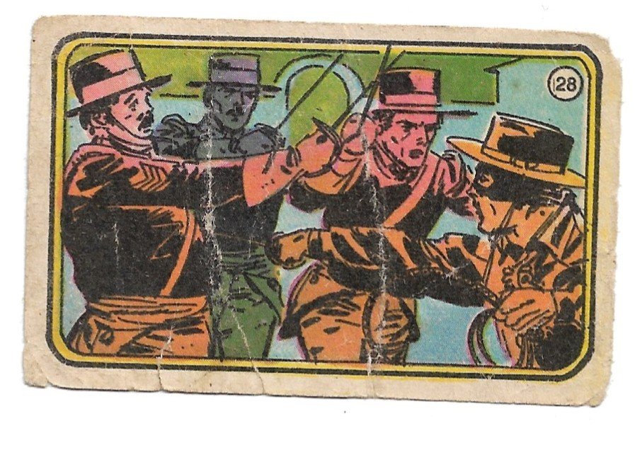 FIGURITA EL ZORRO 1977 N°28