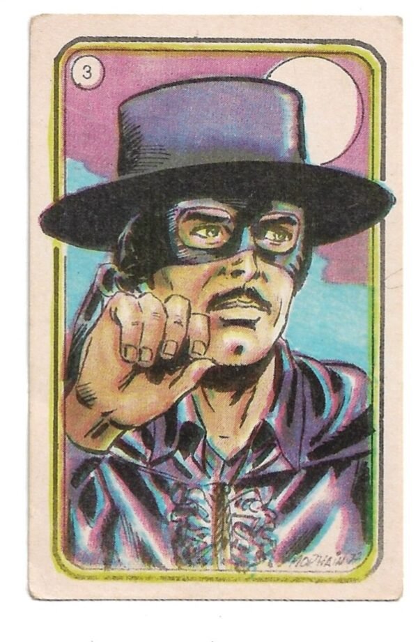 FIGURITA EL ZORRO 1977 N°3
