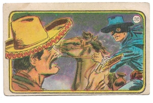 FIGURITA EL ZORRO 1977 N°30