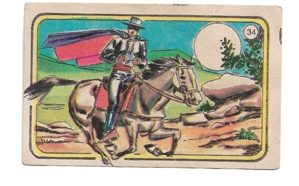 FIGURITA EL ZORRO 1977 N°34