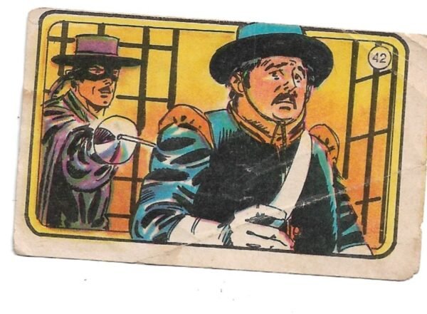 FIGURITA EL ZORRO 1977 N°42