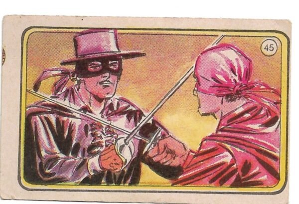 FIGURITA EL ZORRO 1977 N°45