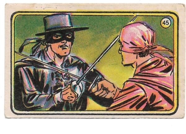 FIGURITA EL ZORRO 1977 N°45