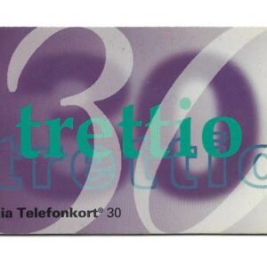 TARJETA TELEFONICA SUECIA 30 UNIDADES TRETTIO 1993