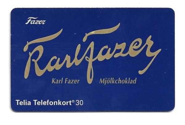 TARJETA TELEFONICA SUECIA 30 UNIDADES KARL FAZER 1994