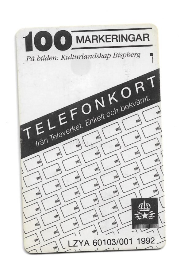 TARJETA TELEFONICA SUECIA 100 UNIDADES PUEBLO 1992