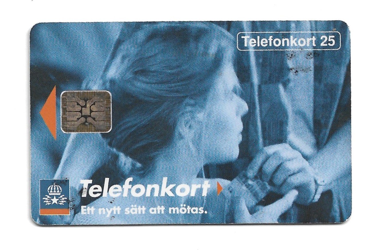 TARJETA TELEFONICA SUECIA 25 UNIDADES PUBLICIDAD 1992
