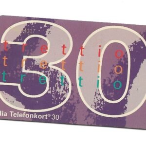 TARJETA TELEFONICA SUECIA 30 UNIDADES TRETTIO 1994