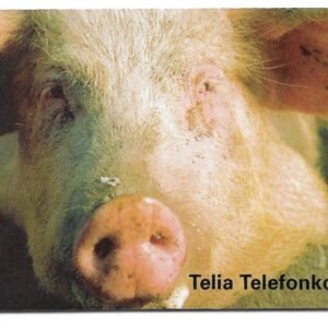 TARJETA TELEFONICA SUECIA 30 UNIDADES ANIMAL 1995